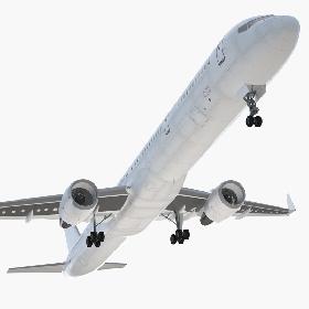 Boeing 757-300 with Interior and Cockpit Generic 3D Model 3D model